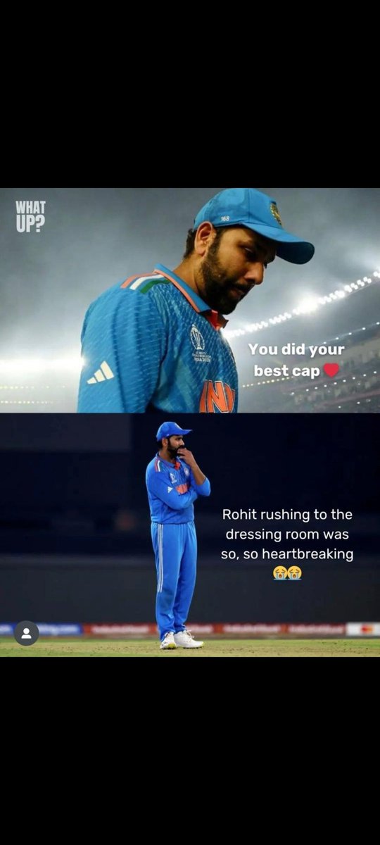 Namsss15's tweet photo. We stand by you Captain!! 
Rohit Sharma you did your best !! #Respect https://t.co/X8ABziVojl
