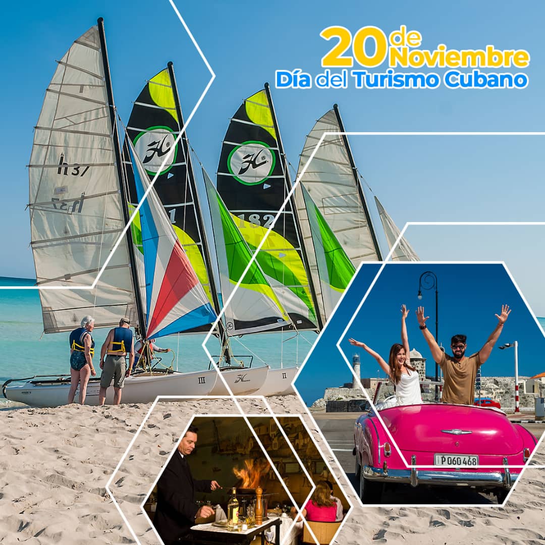 MinturCuba's tweet photo. Hoy, 20 de noviembre, celebramos el Día del Turismo Cubano🥳, un día especial para honrar y apreciar el papel esencial que juega el turismo en la cultura y economía de nuestra hermosa Cuba

🇨🇺 Viva Cuba y su maravilloso turismo
#Cuba  #CubaUnica https://t.co/tOWxR1jZli