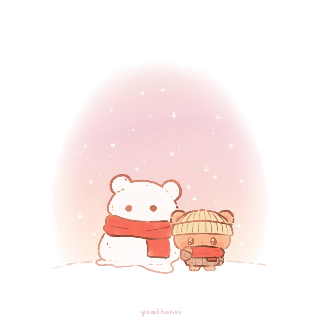 Honei made a snowbear ☃️🧸