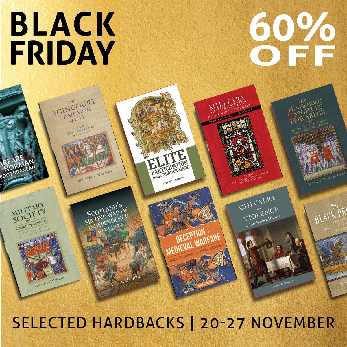 43 volumes of our bestselling series Warfare in History are included in our incredible 60% off #BlackFriday sale. Quote promo code ** BB260 ** to save! boybrew.co/40zhc3r #MedievalTwitter #MilitaryHistory #Chivalry