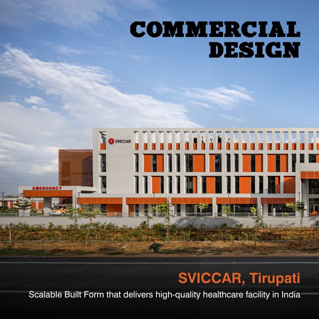 media_edifice's tweet image. #Featured | Our completed project — Sri Venkateswara Institute of Cancer Care & Advanced Research, Tirupati is featured on @commdesignitp
📸: @IamPurnesh | @tatatrusts
#architecture #scalablearchitecture #flexibledesign #solarenergy #EdificeConsultants #designthinking
