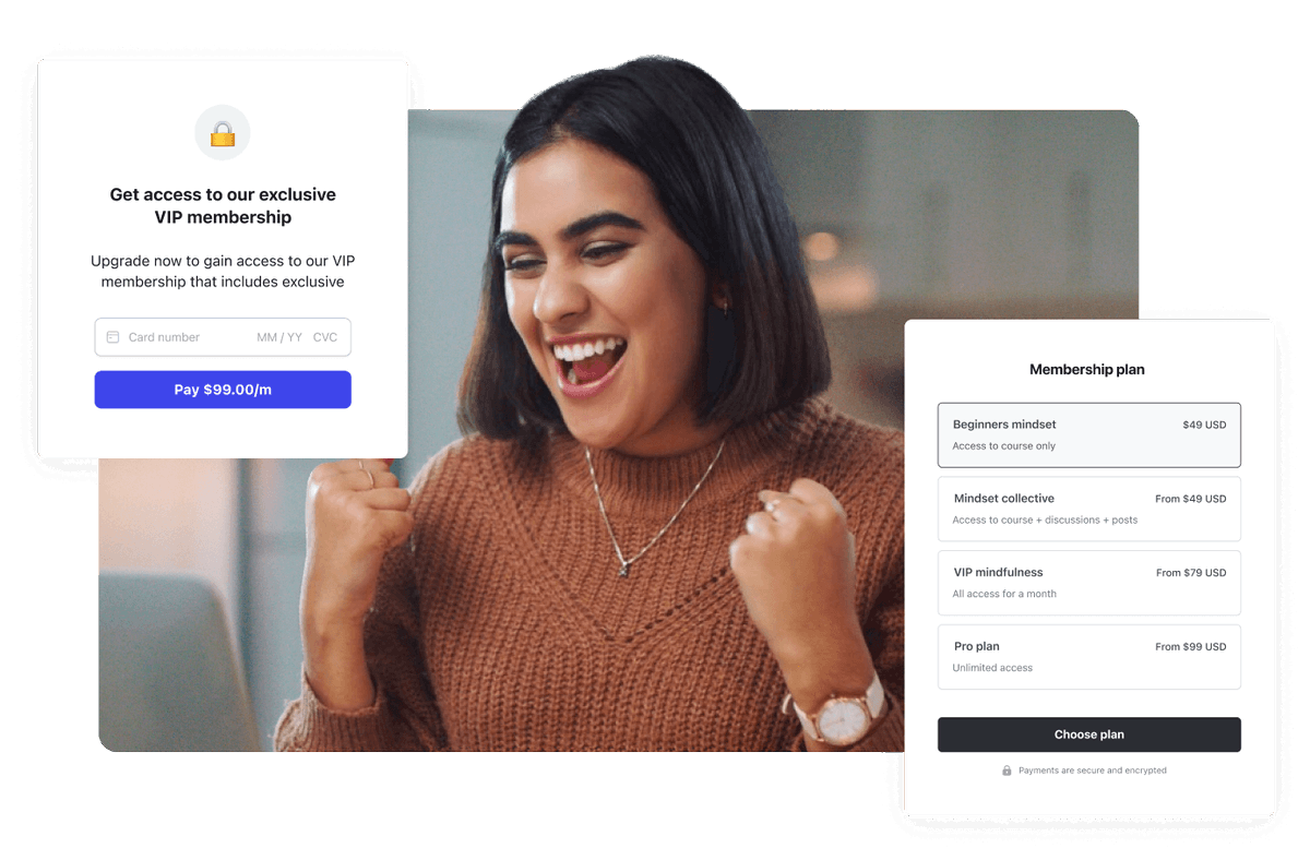 circle_sof's tweet image. Whether you’re offering a course, a membership, one-time access to content, or monthly recurring subscriptions — Circle has you covered.