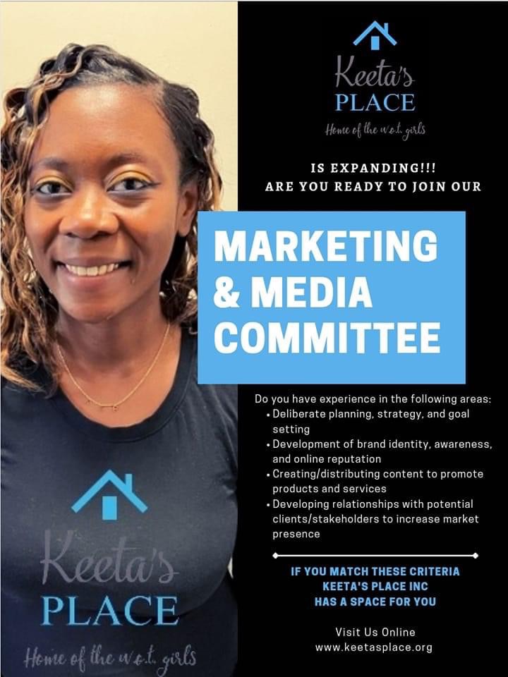 KeetasPlace's tweet photo. Good morning! Do you have a desire to learn marketing and media or have a background in graphic design? 

Drop a 🔥 for more information.

#NonprofitLife #Graphicdesign #Graphic #Graphics #EagerLearner #HelpOurYouth #LoveOneAnother #NonprofitExcellence #CreateSomethingMagical https://t.co/jJTwciQ31y
