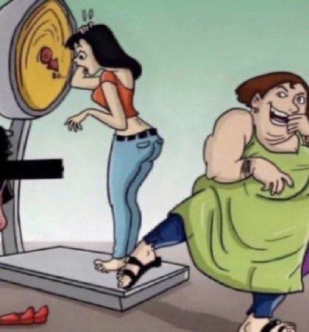 i hate when fat people jokingly call me fat. do not put that curse on me you witch