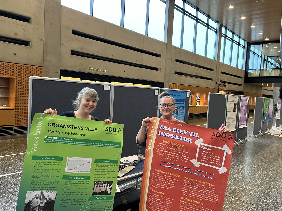 #CitizenScience does not happen by itself. Tomorrow 400 high school students will decent on #sdu for the “Our History” finale. History told from below in the form of 116 posters🦾🏆🇩🇰
