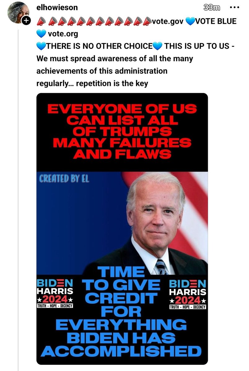 DianeSt37716946's tweet image. That's right! Vote for democracy, folks! 
#VoteTrue/VoteBlue!2024 
#DarkBrandonRocks!
#GoDarkBrandon!2024
#VoteBlueBecauseOurDemocracyDependsOnIt!2024