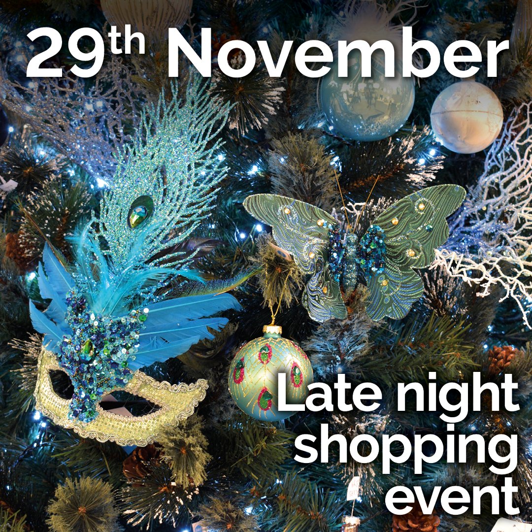 🛍️ Our Late Night Shopping Event is just around the corner, and we can't wait to welcome you.

Join us on November 29 and enjoy the magical ambience, exclusive on-the-night offers, and a festive atmosphere along with a complimentary prosecco and a mince pie.

#HomeDecor