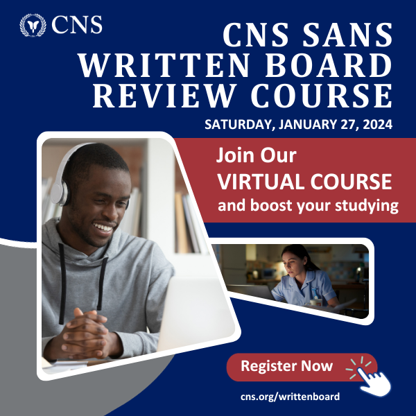 CNS_Update's tweet photo. Take advantage of this one day virtual course covering the breadth of all subspecialty &amp; general neuro topics included on the Written Board. Learn from expert faculty through didactic lectures &amp; get a head start on your studies: https://t.co/sFKmSoJ0u1 
#CNSCourse #writtenboard https://t.co/oOKutbxMwx