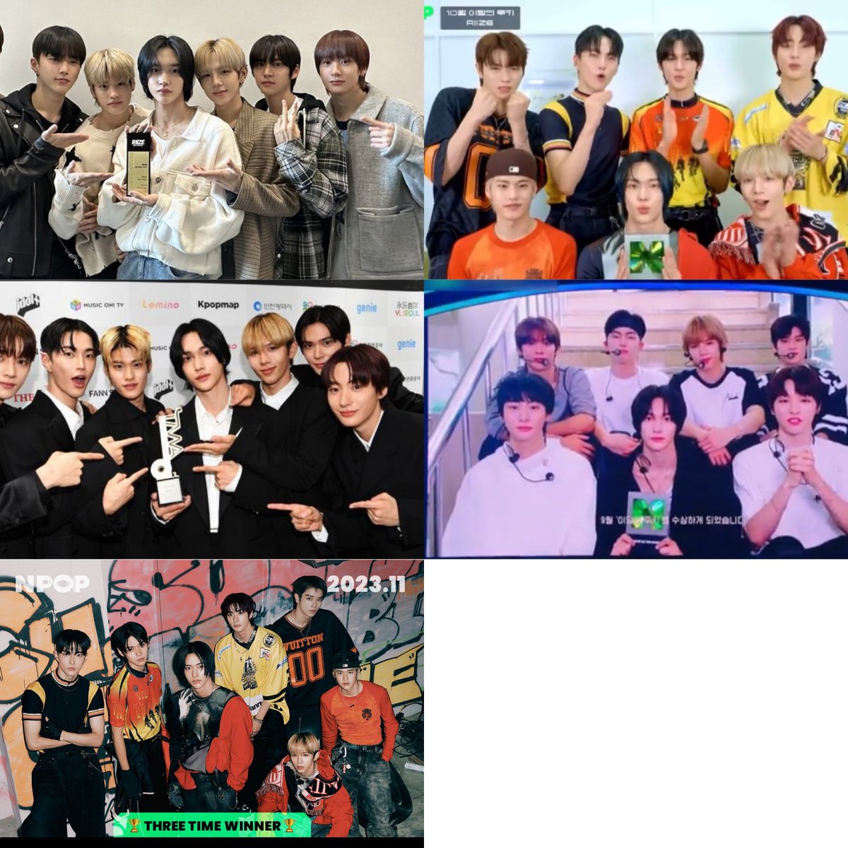 SEUNGHANTL's tweet photo. RIIZE ROOKIE AWARDS SO FAR 🏆 https://t.co/0Tu0NihgFm