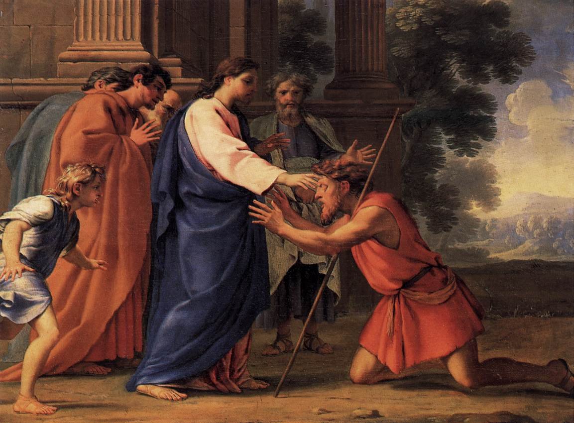 Ctk_Matem's tweet image. Pintura: Eustache Le Sueur

Jesus cura um #cego às portas de #Jericho Jericó

Que queres que Eu te faça?
Ele respondeu-Lhe:
Senhor, que eu veja.  
Disse-lhe Jesus:
Vê. A tua fé te salvou.
No mesmo instante ele  recuperou a vista e seguiu Jesus, glorificando a Deus.