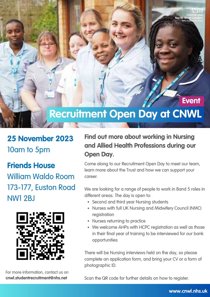 FlygypsyAudrey's tweet image. Come and join @CNWLNHS recruitment open day. It has been a fabulous place to work for over 20 years. #ProfessionalDevelopment is #Supported  since #Project2000 #Nursing  pathway which began @NPHMHUnit @NCL_ICS @LNWH_NHS i have worked across acute and primary care #ThankYou