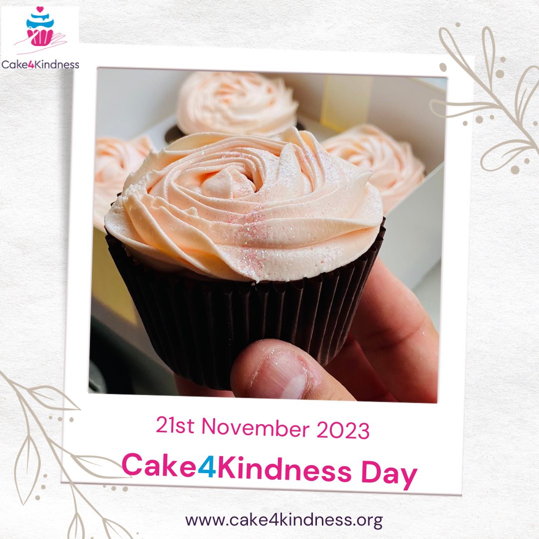 1 day to go before our 1st Birthday & #Cake4Kindness Day - how are you celebrating the day ? Don’t forget to share on social media and tag us in. More details via - shorturl.at/disyU