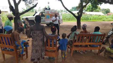 #Malaria prevention helps children thrive — and community engagement is vital in ensuring their access to malaria care. On #WorldChildrensDay, discover how our Plus Project uses mobile video units to raise community awareness of life-saving treatments: t.ly/QEQOG