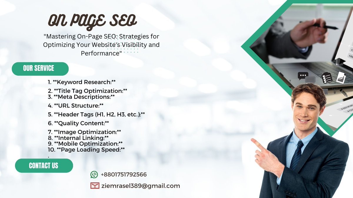 'Elevate your website's performance with On-Page SEO! 🚀 Master keywords, optimize titles, and enhance user experience. Boost your online presence now! #OnPageSEO #DigitalMarketing' #OnPageSEO #SEOtips #SearchEngineOptimization #KeywordOptimization #TitleTag #MetaDescriptions