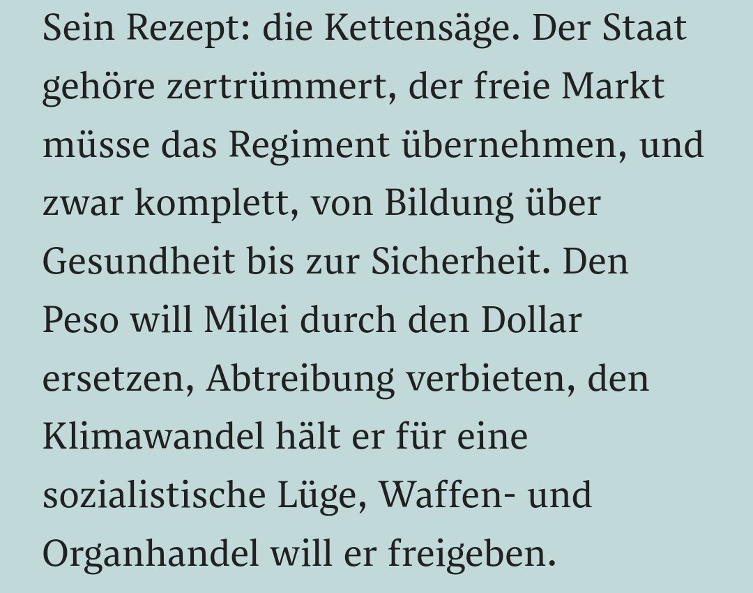 Jaja, alles radikal liberalisieren, aber über den Körper und die Reproduktionsrechte von Frauen bestimmen ja wohl immer noch wir.

Wenn man wissen will, was diese Ultraneoliberalen für unfreiheitsgeile Nachtjacken sind, muss man sich nur anschauen, wie sie mit Frauen umgehen.