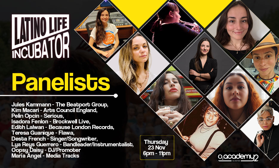Welcoming the panelists who'll participate our Incubator this Thursday - the UK industry event for all those with a professional interest in Latin Music. Sharing ideas, making big plans, via panel discussion, Q&A, networking and live music. Join us! fatsoma.com/e/l4vbc7rq/lat…