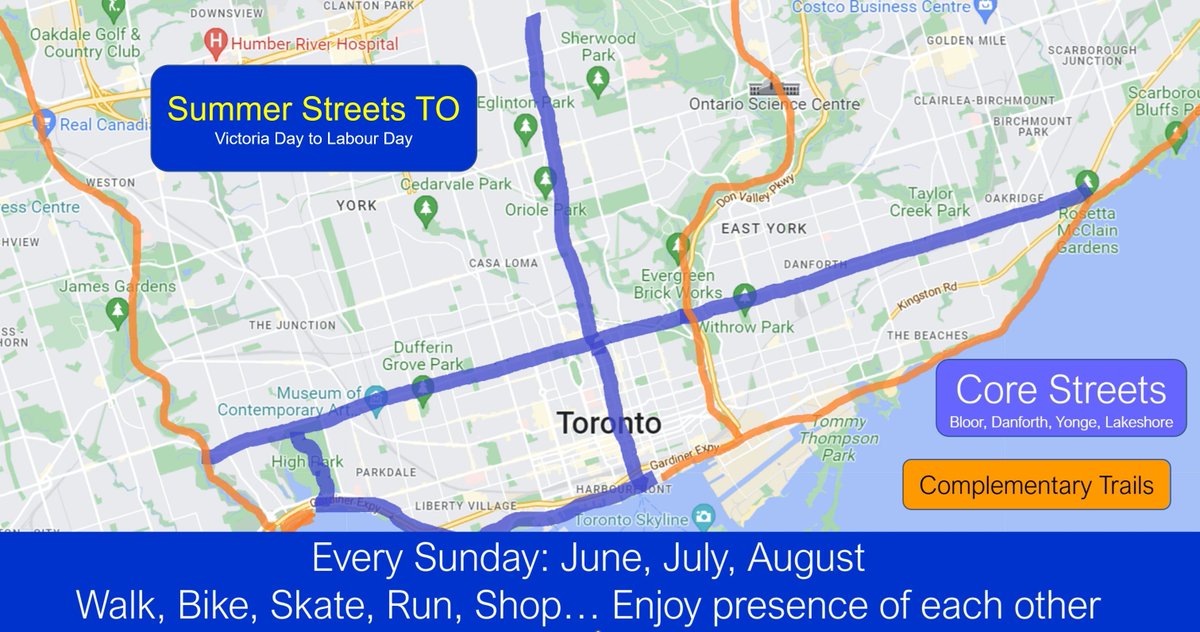 Penalosa_G's tweet photo. #UrbanHealth
Torontonians, opp. to tell @MayorOliviaChow & @TorontoCouncil that you want Summer Streets and the 100km Green Loop.
Why? Fun!!! Also, social integration. Creating a Healthier & Happier #TO4everyone!
Participate in person or online at https://t.co/82nSMter6N https://t.co/kqsthUe6Ta