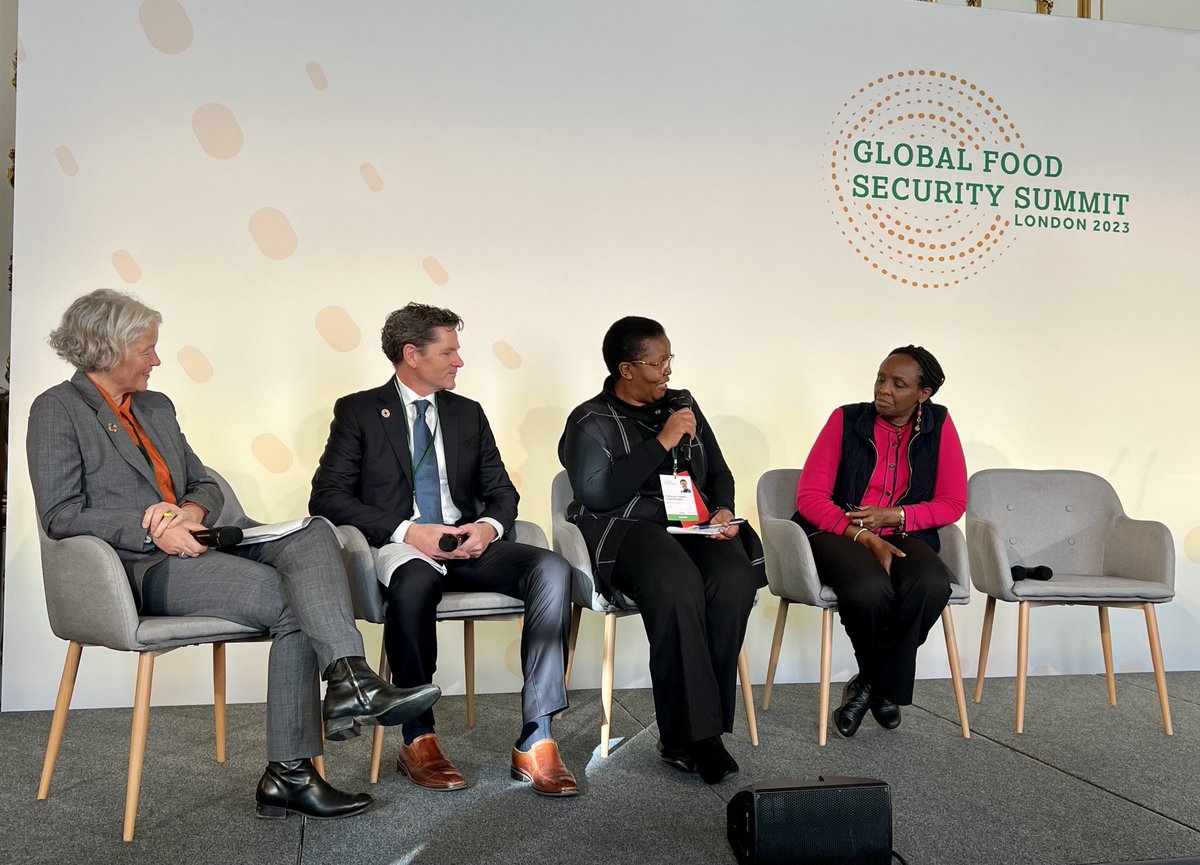 SusanLund_DC's tweet photo. Good discussion on how technology can accelerate climate-smart agriculture for smallholders. #GFSS2023 great panel with ⁦@CGIAR⁩ ⁦@gatesfoundation⁩ ⁦@FCDOGovUK⁩ https://t.co/pTFVGj0n5h