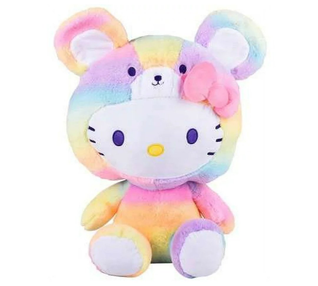 JUNGKOOK HAS A HELLO KITTY RAINBOW BEAR AND TATA PLUSHIES