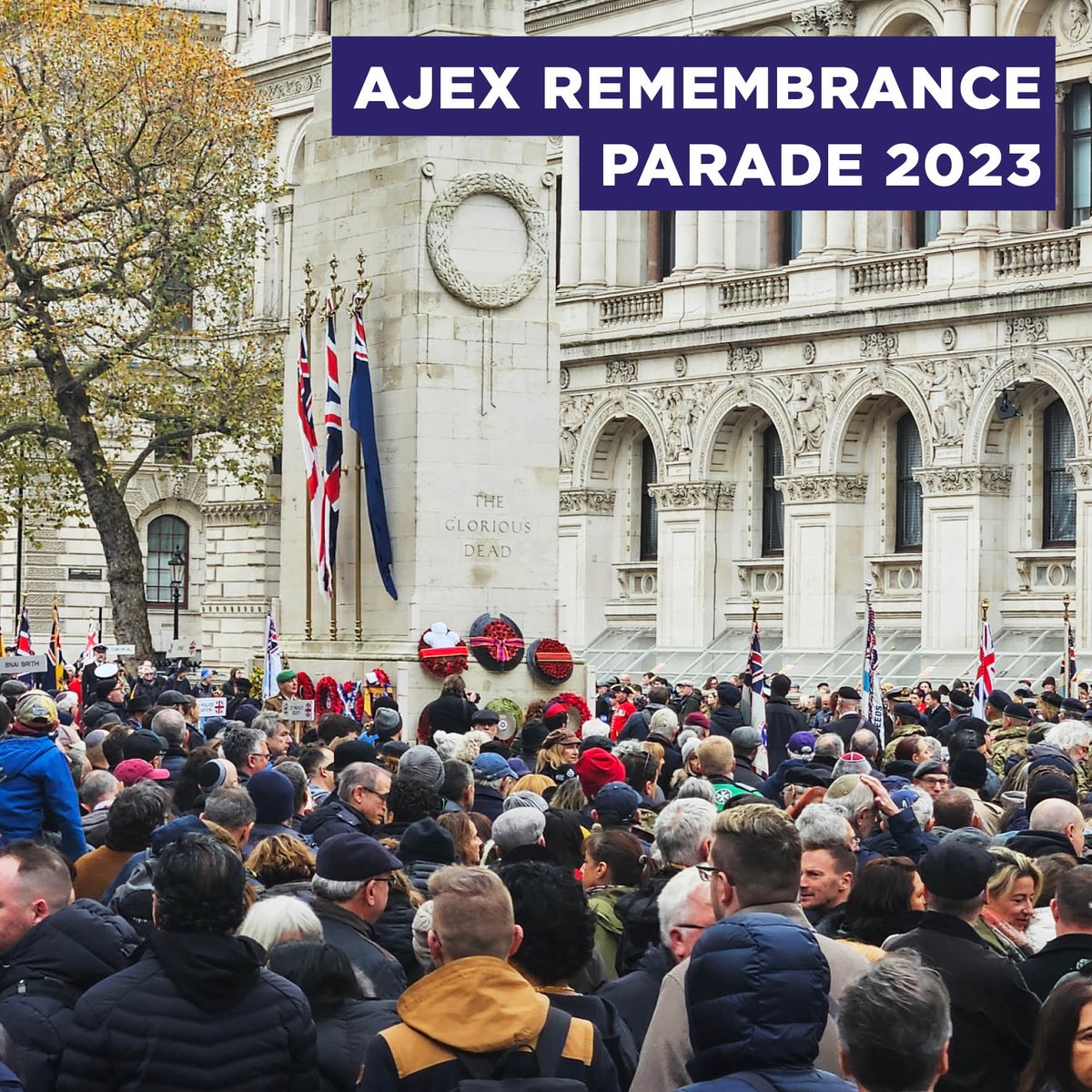 CST was privileged to secure the @AJEX_UK Remembrance Parade at the Cenotaph yesterday and be one of the many proud groups of marchers. We thank AJEX for all of their work.