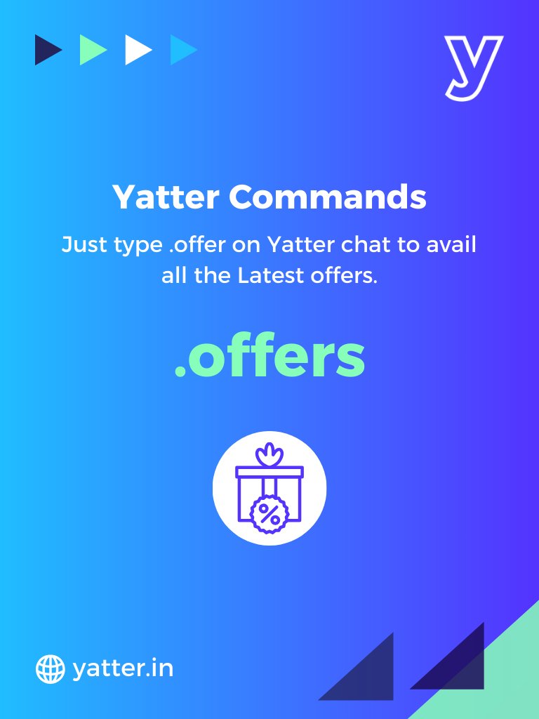YatterAI's tweet photo. Discover the best Yatter AI deals at your fingertips! Simply type '.offer' or pick 'Offer' from the menu for a peek at our newest, unbeatable offers. Get ready to be amazed!
#chatGPTTurbo #yatter #data #tech #Updates #learning #digital #socialmedia #gadget #machinelearning https://t.co/LvcQEp6EBO