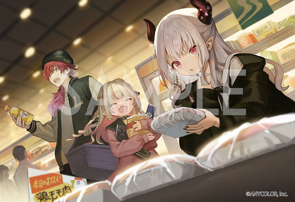 にじさんじ×カンタン酢コラボにてポストカードイラストを描かせて頂き