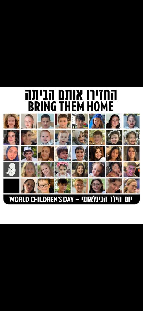 @NATOWPS 32 Israeli children, the youngest, a 9 months baby, were kidnapped by a terror organisation and are held somewhere in #Gaza. It's time to raise a clear voice demanding their release and not use a vague language about reaffirming commitments and etc. #BringThemBackHomeNow