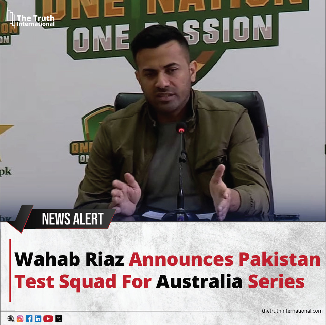 ttimagazine's tweet image. Wahab Riaz announces Pakistan Test squad for Australia series

For Detail
thetruthinternational.com

#Wahab #Riaz #Test #Squad #Australia #Series #tti #thetruthinternational #ttimagazine