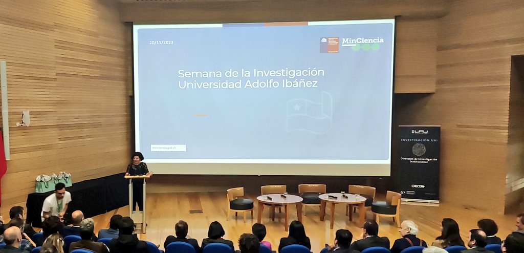 Inicia la semana de la Investigación en la UAI. Con las palabras de nuestro rector y la ministra de CTCI, entre otras figuras de la Investigación en Chile. #semanadelainvestigacion #uai #brainlat #ctci @min_ciencia