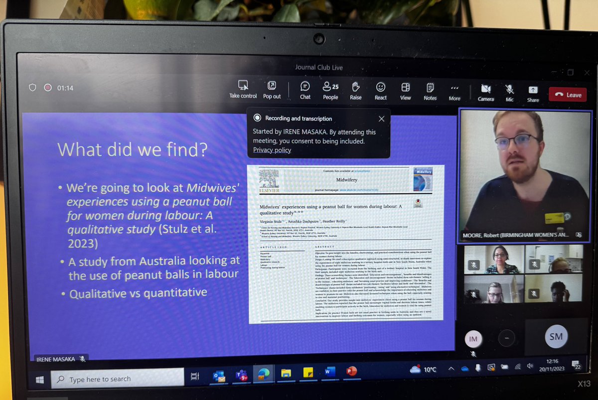 Really great session today by <a href="/midwiferob/">Robert Moore</a> discussing all things journal - including how to critically analyse content.

A huge thank you for sharing your passion &amp;  expertise in this space

Also a big thank you to <a href="/MatronJaffs/">Sakina Jaffrey</a> for supporting behind the scenes!

#WeAreHCSWs