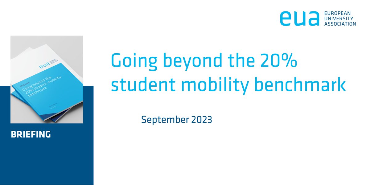 euatweets's tweet photo. At least 20% of students should experience mobility to a foreign institution. That is the aim of the #EHEA. This briefing examines why this target has never been reached, the ensuing risk to its credibility, and the need to re-think it: https://t.co/9Io5rg0a33

#EHEA2024 #BFUG https://t.co/PhEy8UlFPj