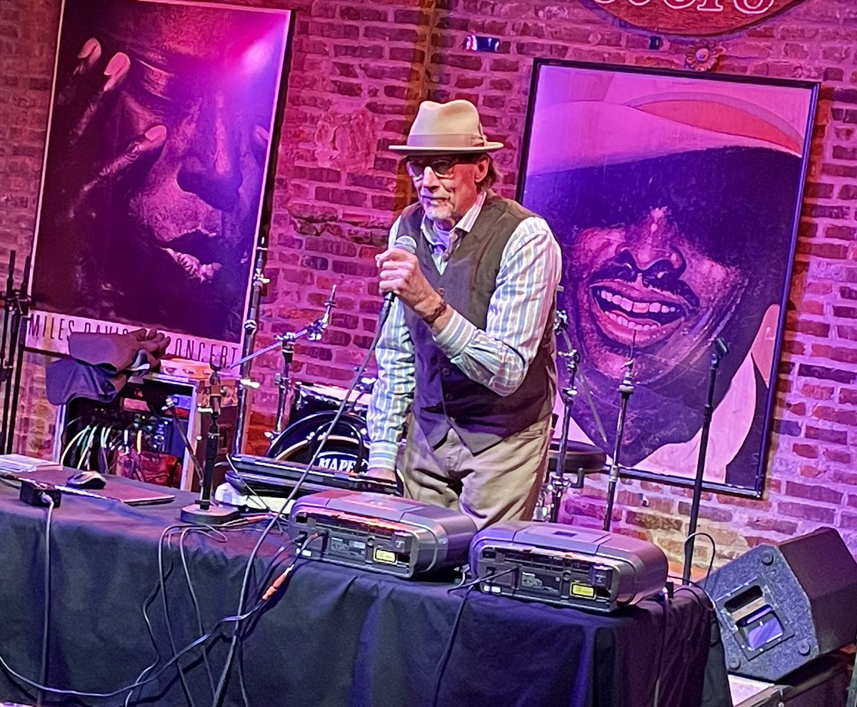 Art Dwyer of the Soulard Blues Band took part in a DJ showcase Sunday night at BB’s Jazz Blues &amp; Soups w/ fellow KDHXiled DJs Ital K, Houndog Brown, and Sonnyboy Mason. Good times &amp; OG 88.1 vibes.
