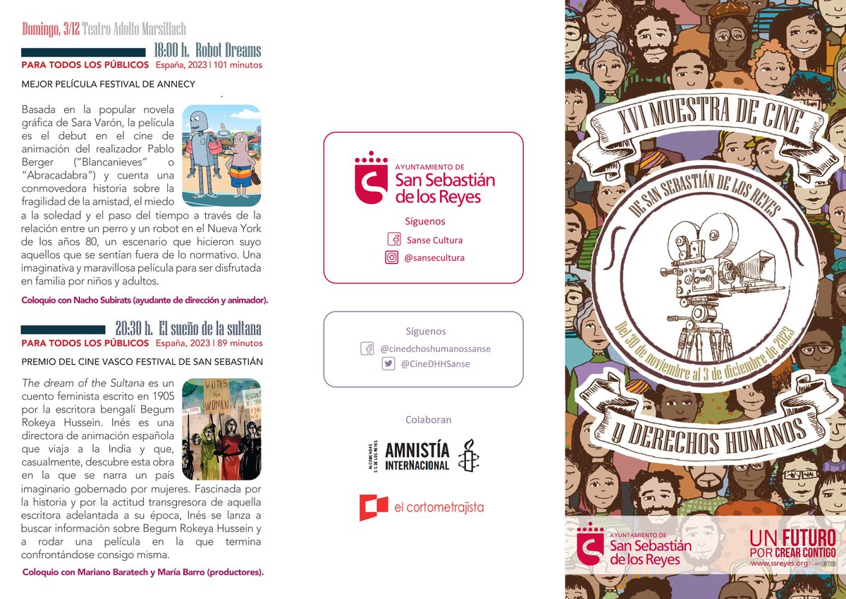 CineDHHSanse's tweet photo. Como cada año animamos a @acdssreyes y a todos los clubes y asociaciones deportivas de #Sanse a difundir la programación de la XVI edición de @CineDHHSanse 
Deporte y cultura han de ir de la mano
Del 30 NOVIEMBRE al 3 DICIEMBRE
ENTRADA LIBRE a todas las proyecciones u coloquios https://t.co/qoFpxMmnqW