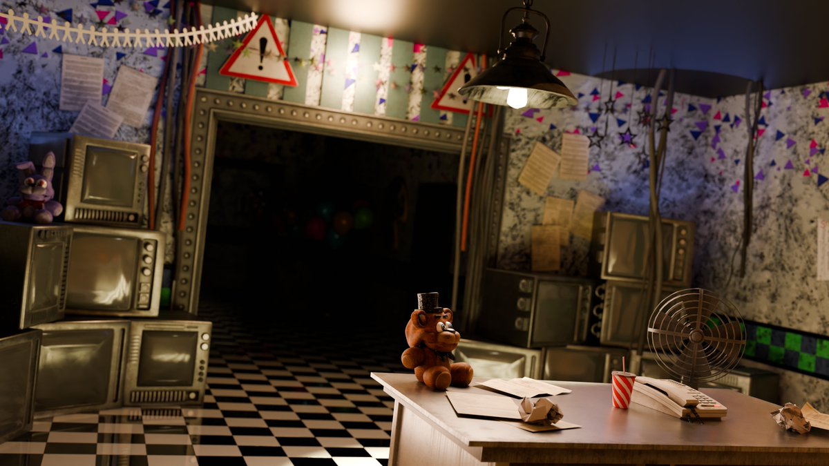ToastyTheFox1's tweet photo. here are some Renders I made with my map! its done and Im so happy to release the map soon!!!
#fnaf2 #fnafmap #fnafblender #fnaffanart #fivenightsatfreddys #blender https://t.co/n07tS3kivX