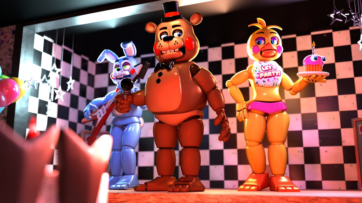 ToastyTheFox1's tweet photo. here are some Renders I made with my map! its done and Im so happy to release the map soon!!!
#fnaf2 #fnafmap #fnafblender #fnaffanart #fivenightsatfreddys #blender https://t.co/n07tS3kivX