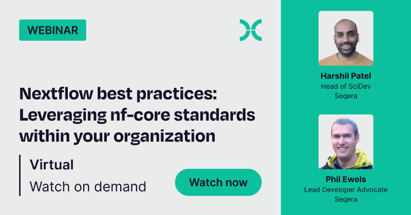 SeqeraLabs's tweet photo. Free Webinar for #bioinformaticians and #datascientists. Join us and get a taste of how you can quickly create a pipeline from scratch using freely available tools and components from the nf-core community, then deploy it on Nextflow Tower.

Watch it now!