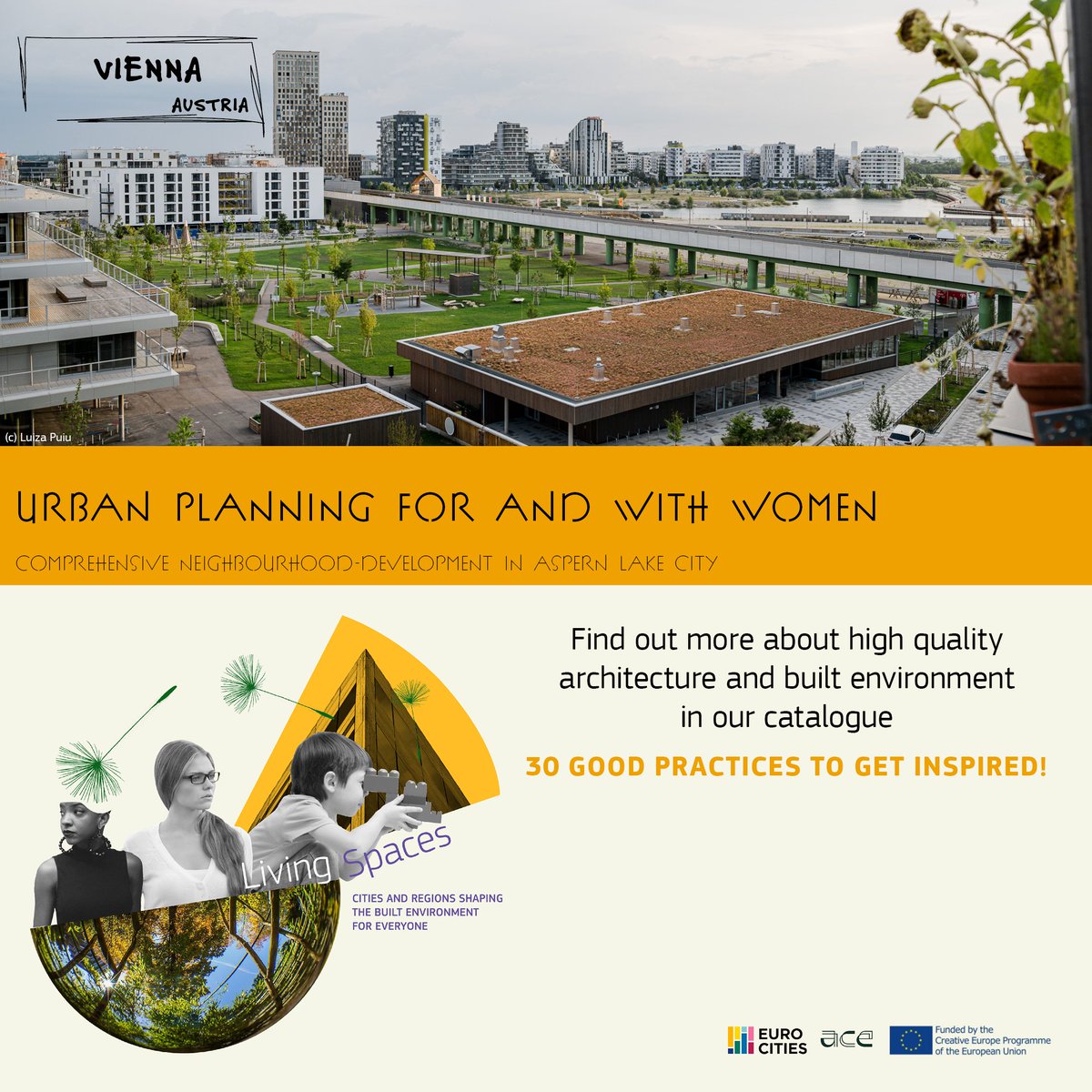 👷‍♀️ Urban planning for &amp; with women!

✅ In the outskirts of #Vienna a new area provides an urban environment where women's needs are met in the area's design and individual buildings.

🔎 Read more in the #LivingSpaces catalogue europa.eu/!djkH8m 

<a href="/EUROCITIES/">Eurocities</a> <a href="/Ace_Cae/">ACE CAE</a>