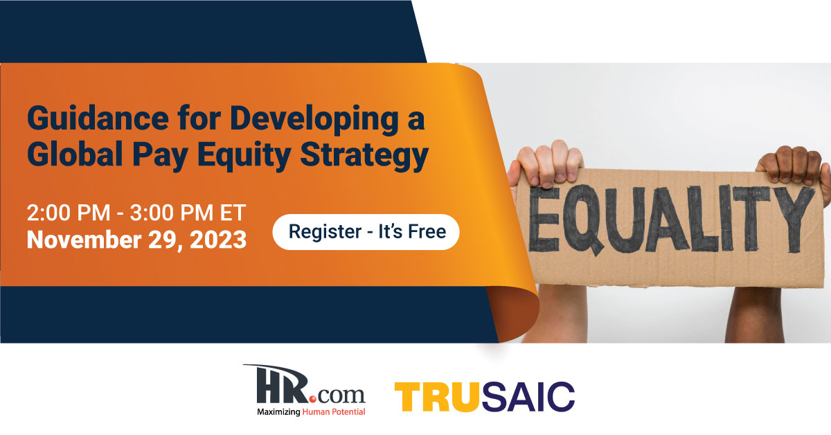 Join @Trusaic expert Gail Greenfield to learn how to implement a comprehensive global #payequity strategy and prepare managers and employees for meaningful pay discussions to enhance organizational #paytransparency. okt.to/VyXDuL