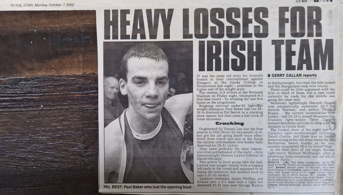 Con_Boxer's tweet image. 20 Years ago. My first and only senior International.  Proud to captain the Irish team in the Garda College against a very strong Hungarian team.