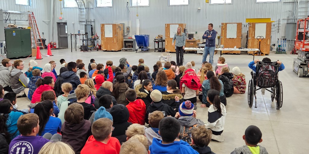 When your job is pure joy, spreading that excitement is the best part—especially with 4th graders! A huge thank you to Sioux Center Community Schools for letting us share our enthusiasm with your bright stars. We hope to see them again in about ten years! 😉 #FutureLeaders