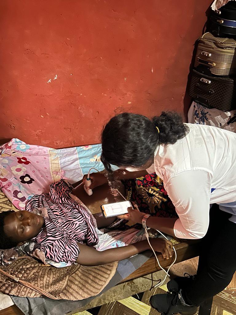 CareMoch's tweet photo. The CEO of MOCHCare assisting the Teams from Delft Imaging to pilot the Mobile App for scanning Pregncies. The App is designed to help detect the number of babies, positions of babies and also the Gestation in weeks.
#mochcare
#passionforbetterhealthcare
#delftimaging
#unicef https://t.co/dp66gUd1fn