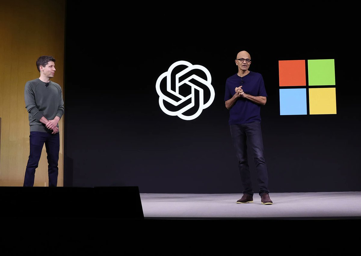Microsoft emerges as the winner in OpenAI chaos. Hiring Sam Altman and Greg Brockman to head a new advanced AI team means that Microsoft has managed to acquire one of the most successful management teams in AI without having to buy the company. 

🔗 wired.trib.al/bFXOxIF