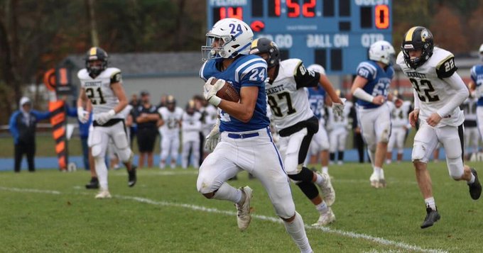 phspythons's tweet photo. The calculations are done and it is now official. PHS Senior Football running back Dom Herrling finished the season with 1001 yards, becoming only the 8th player in school history to accomplish this milestone. Way to go Dom!#ProudAD https://t.co/EVHTViH1fH