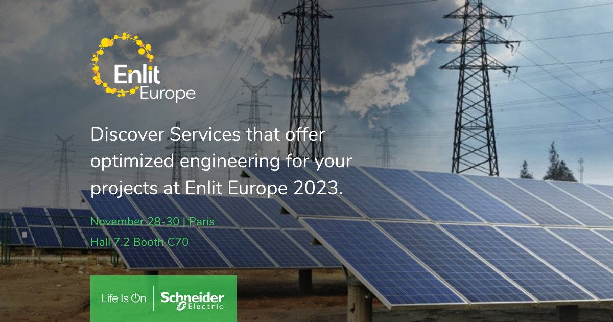 Enlit 2023 highlights the urgent need to expedite the energy transition. To support this shift, we help energy providers assess their wind and solar farms' assets with innovative services for optimized engineering, efficiency and reliability. 
#ElintEurope2023 #LifeIsOn