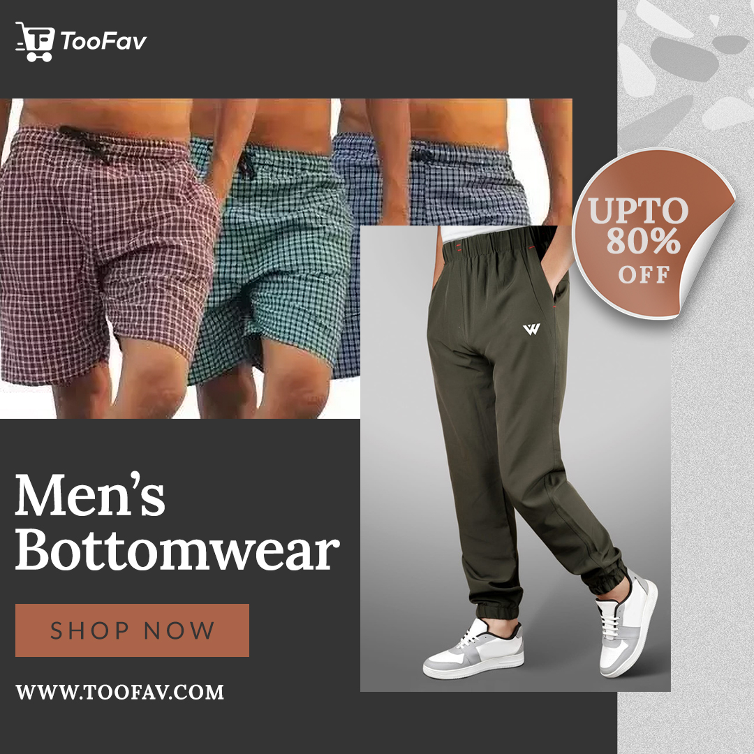 Upgrade your wardrobe with TooFav's Men's Bottomwear! From cool casual vibes to polished looks, our collection has it all. 
#menswear #mensfashion #fashion #menstyle #style #mensstyle #ootd #men #streetwear #fashionblogger #streetstyle #menfashion #instafashion #menwithstyle