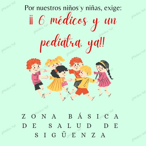YaMedico's tweet photo. #DiaDeLaInfancia y Sigüenza sin pediatra. https://t.co/X4Vfhokea8