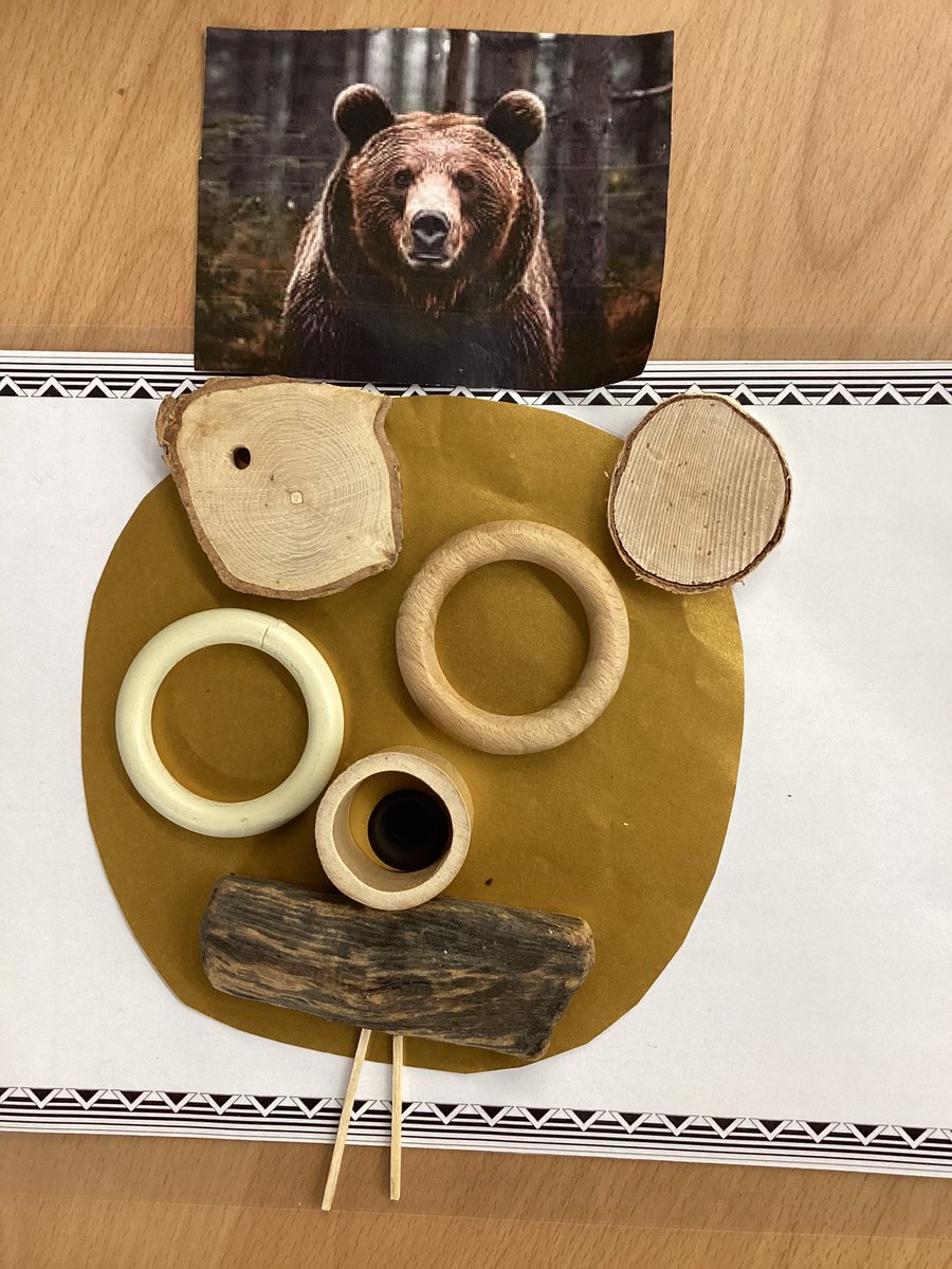 BPSEYFS's tweet image. Wales class have been enjoying putting natural resources together to create a complete picture of a bear.
