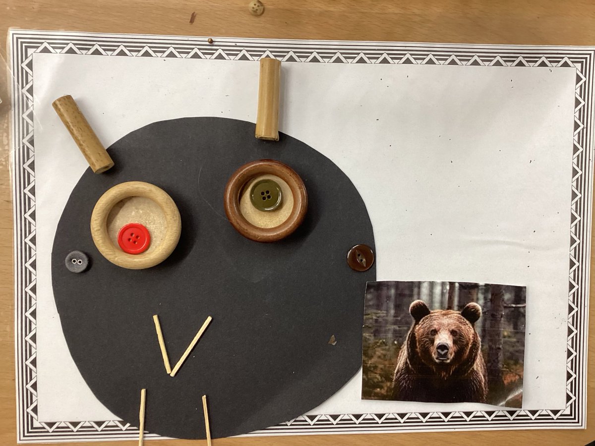 BPSEYFS's tweet image. Wales class have been enjoying putting natural resources together to create a complete picture of a bear.