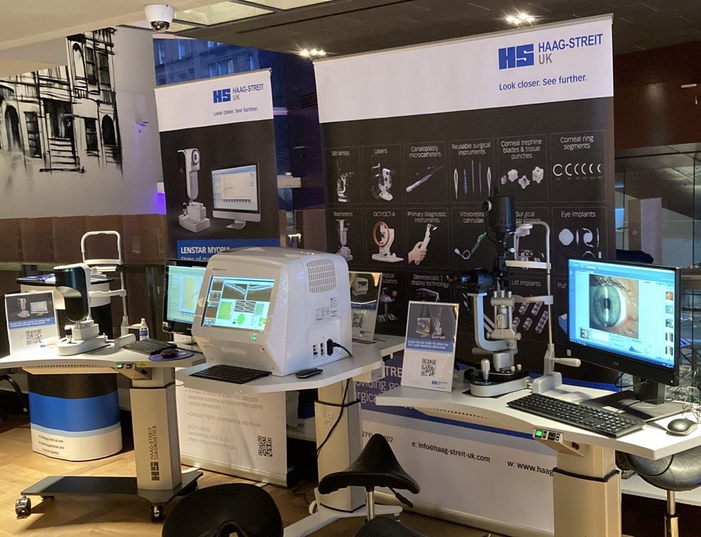 HS-UK were delighted to attend the Scottish Optical Conference over the weekend. Area Sales Managers, Angela Masson & Nicky Carr showcased the Lenstar Myopia, BI900 Slit Lamp and the iScan80 OCT. #HSUKEvents #SOC #SlitLamp