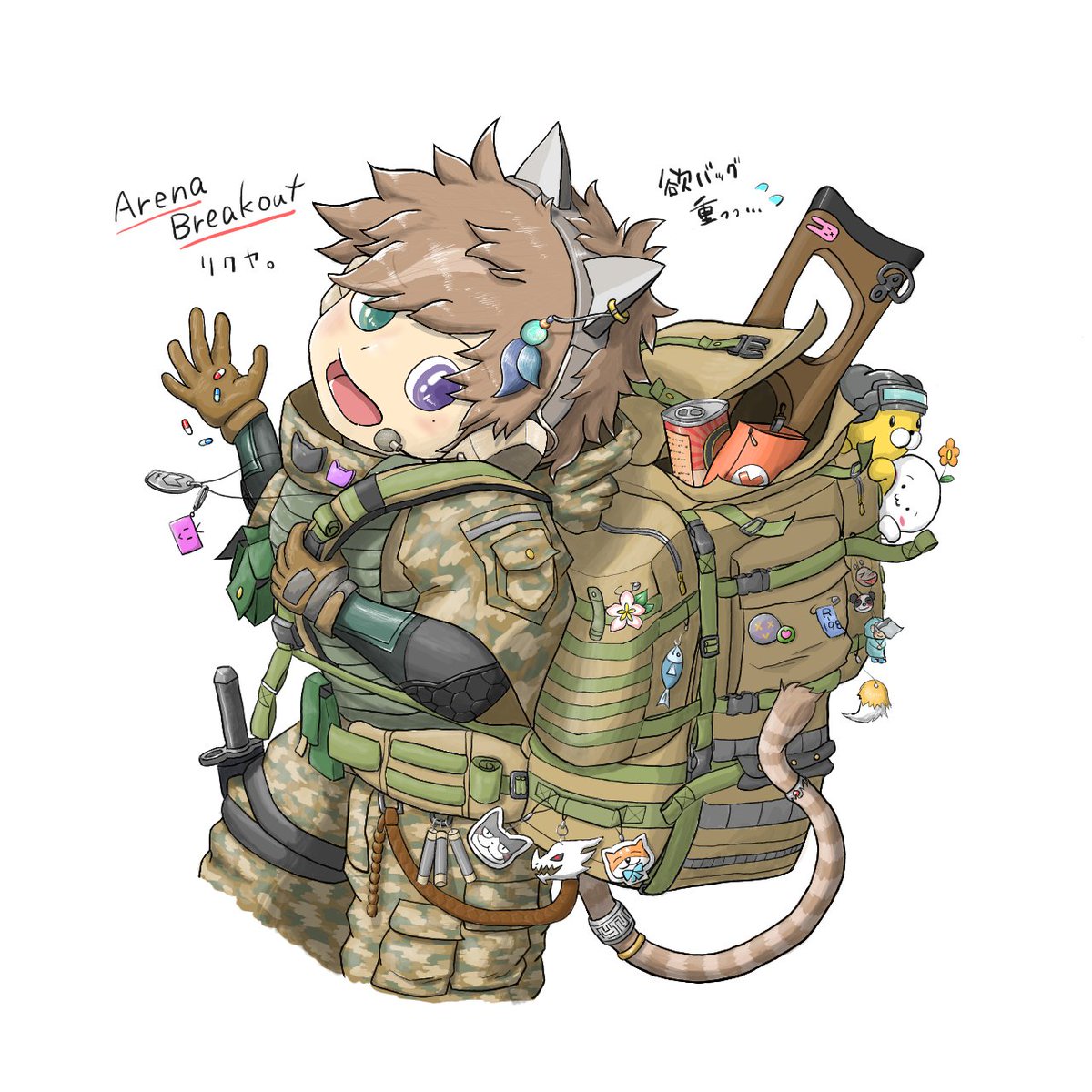 Rikuya_0_'s tweet photo. 自キャラでアリブレ用イラストを描いてみる⑥

イラストとしてはひとまず完成しました！🎉
細かい所の描き込みが楽しくて時間かかってしまいました💦
あとはもう少し加工してアイコンに仕上げようと思います☺️

#ArenaBreakout 
#イラスト練習 https://t.co/xFbr8SAYrL